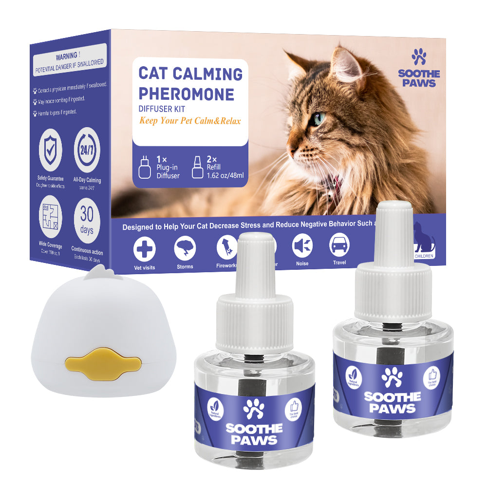 Cat Calming Diffuser Kit, 1 Diffuser + 2 Refills
