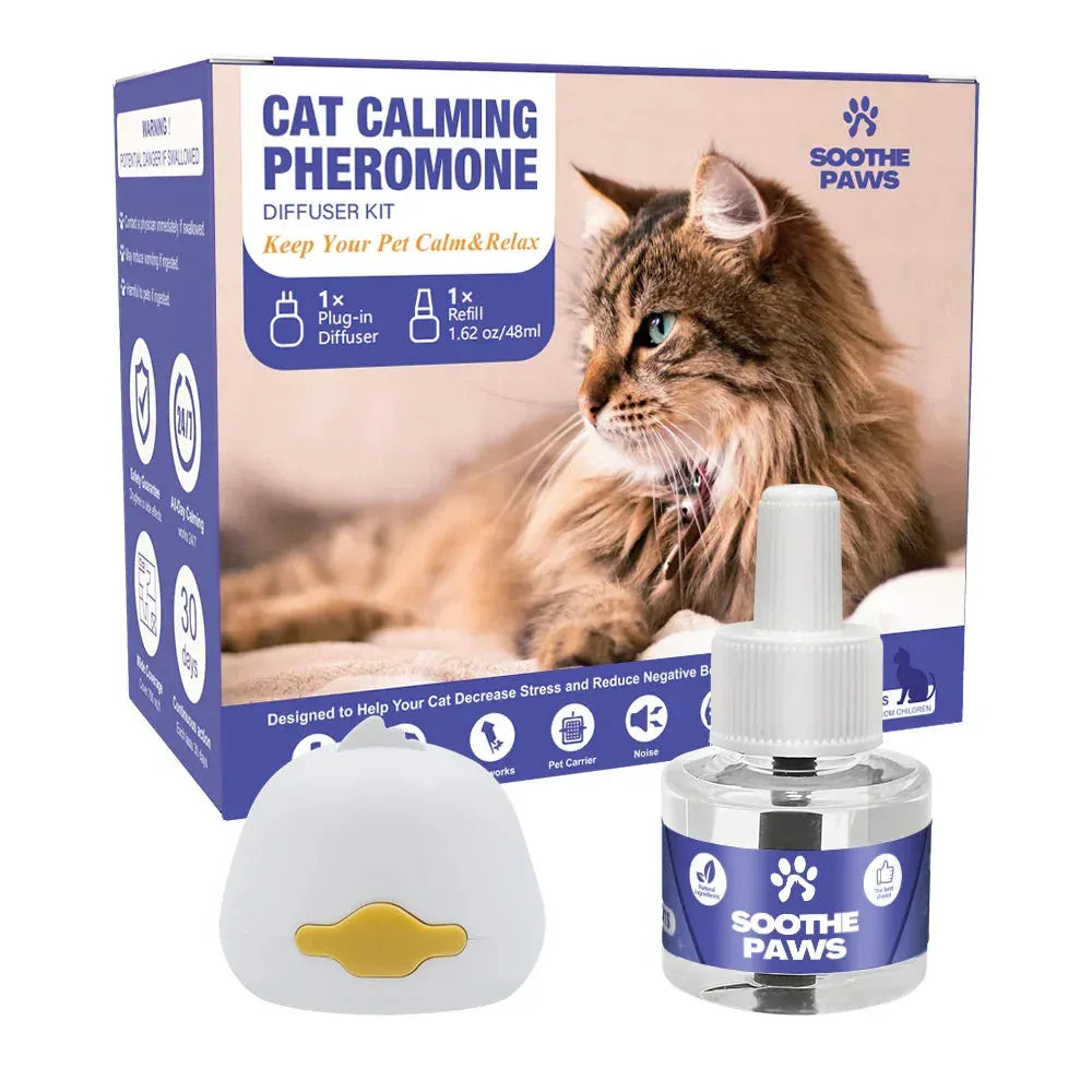 Cat Calming Diffuser Kit – 1 Diffuser + 2 Refills (60 Days)