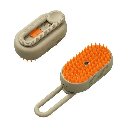 4-in-1 Pet Steam Grooming Brush, Cat & Dog Deshedding & Cleaning Tool