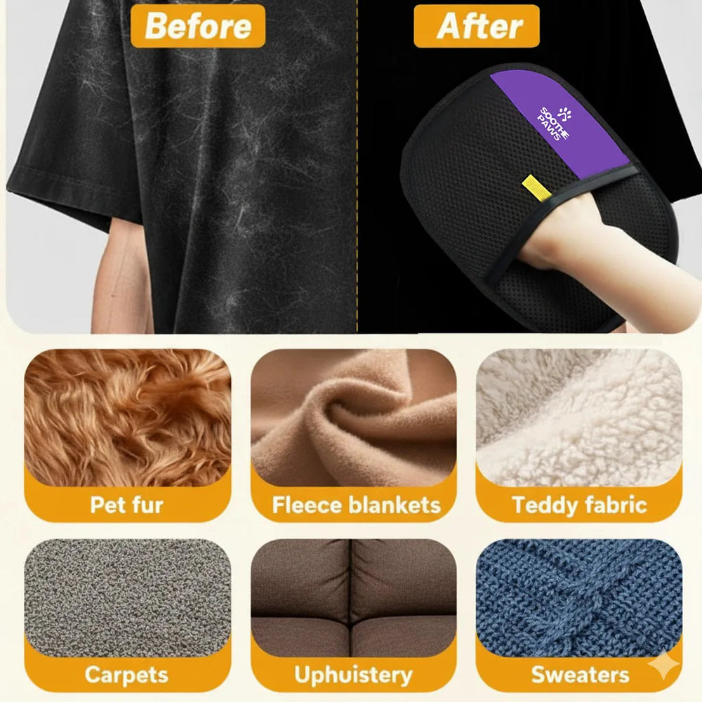 pet grooming brush and hair removal glove+ Pet Hair Removal Glove