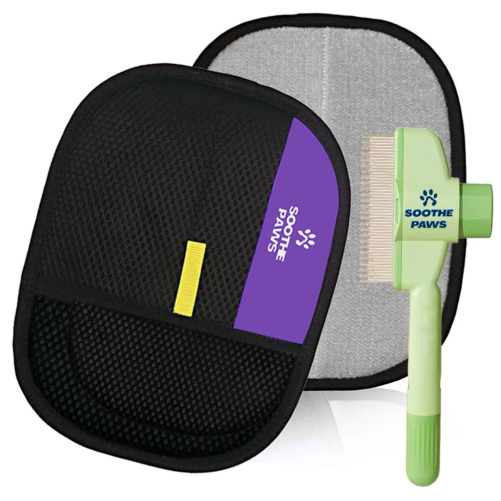 pet grooming brush and hair removal glove+ Pet Hair Removal Glove