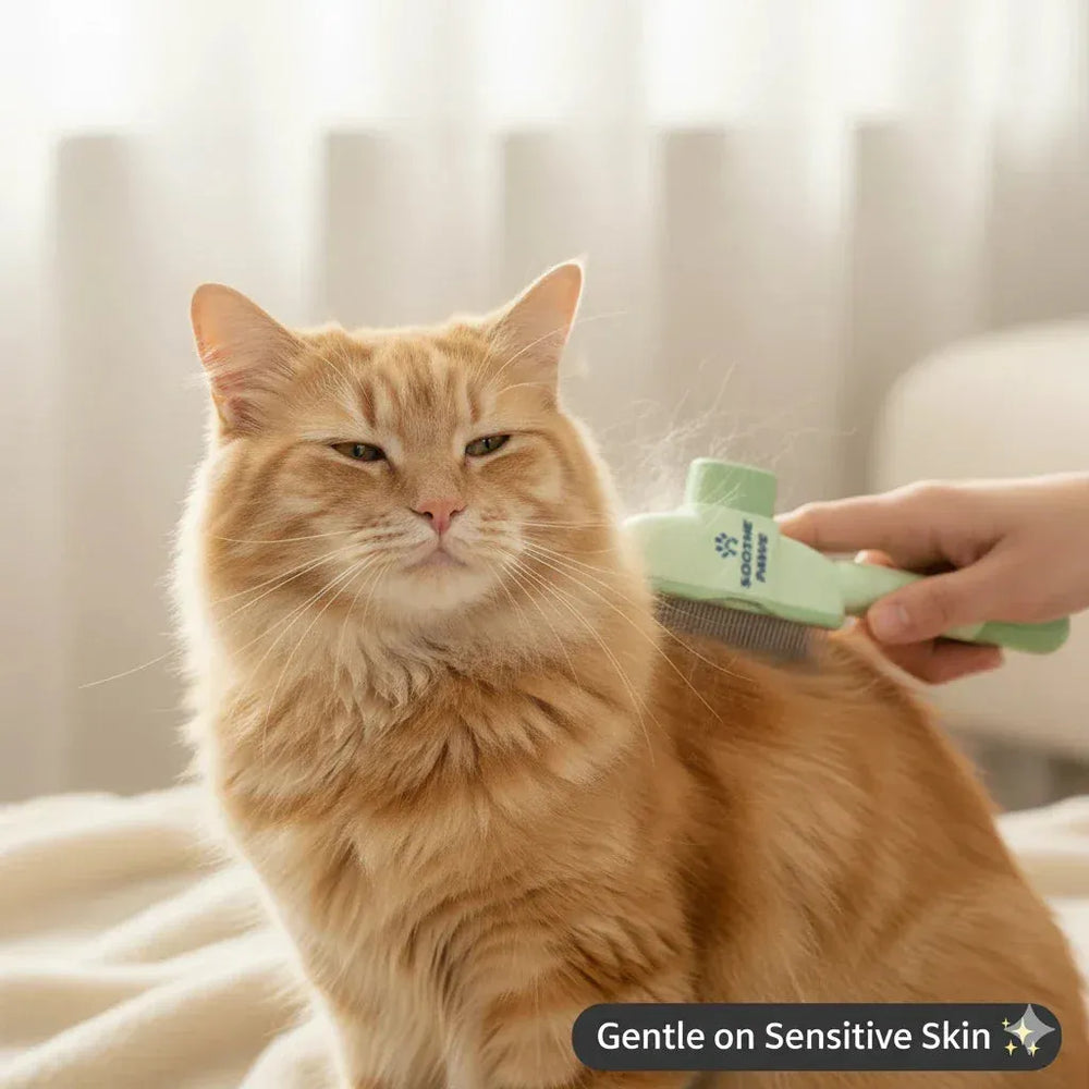 self-cleaning slicker brush for pets (Dogs & Cats)