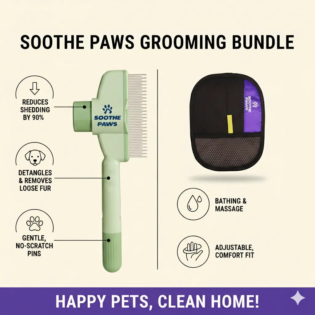 Grooming Combo: Hair Glove + Magic Brush