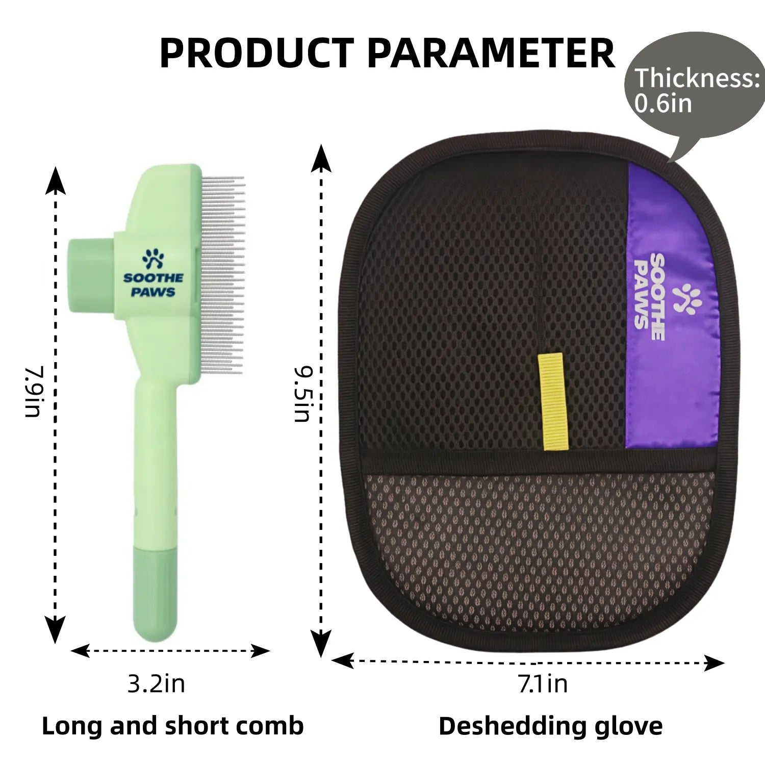 Grooming Combo: Hair Glove + Magic Brush