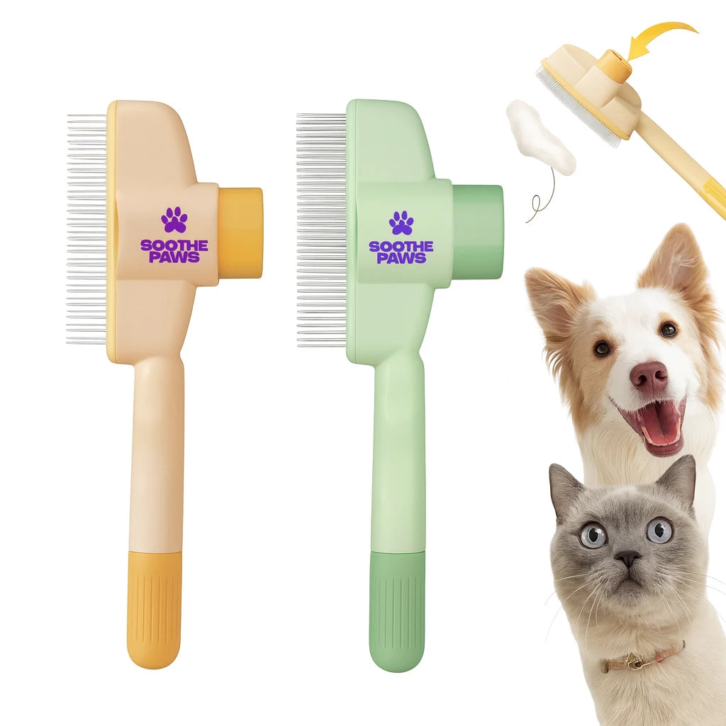 Self‑Cleaning Slicker Brush for Pets
